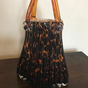 Vintage Other 80s Leopard Murano Glass Vase Purse Poshmark